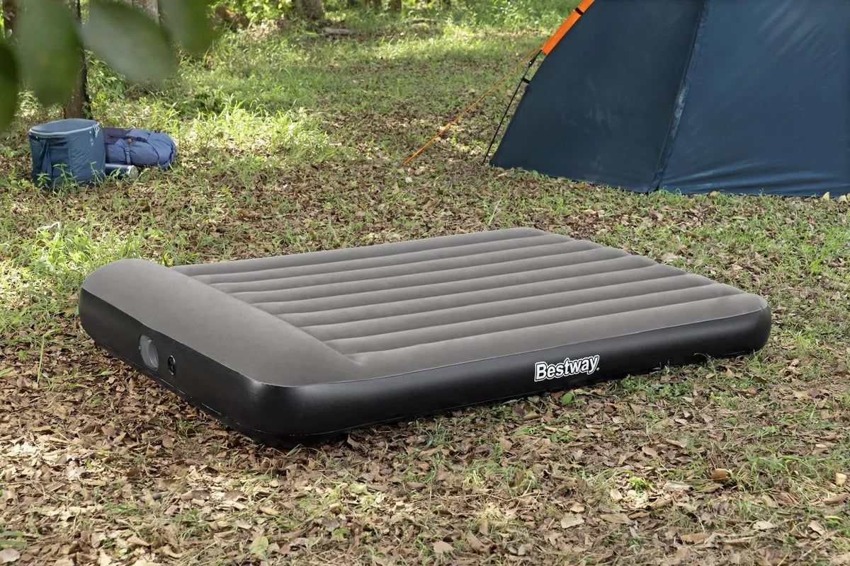 Colchão Inflável Tritech Queen Bivolt Usb Elétrico Bestway Cinza-escuro