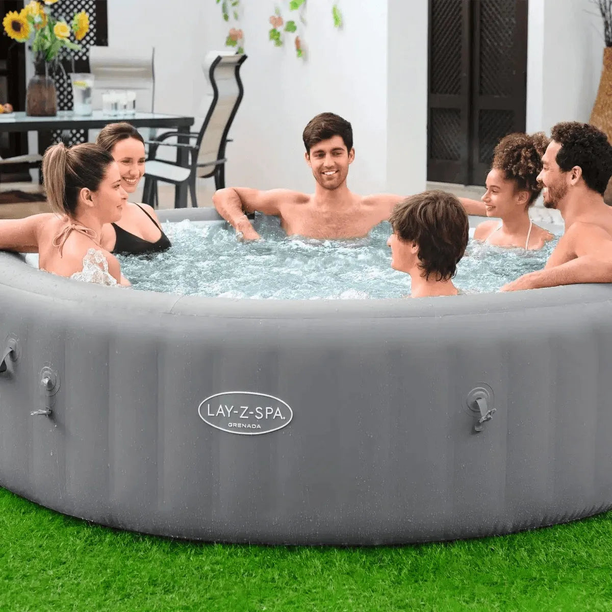 Piscina Modelo Spa Inflável Grenada Airjet Bestway 1.350l