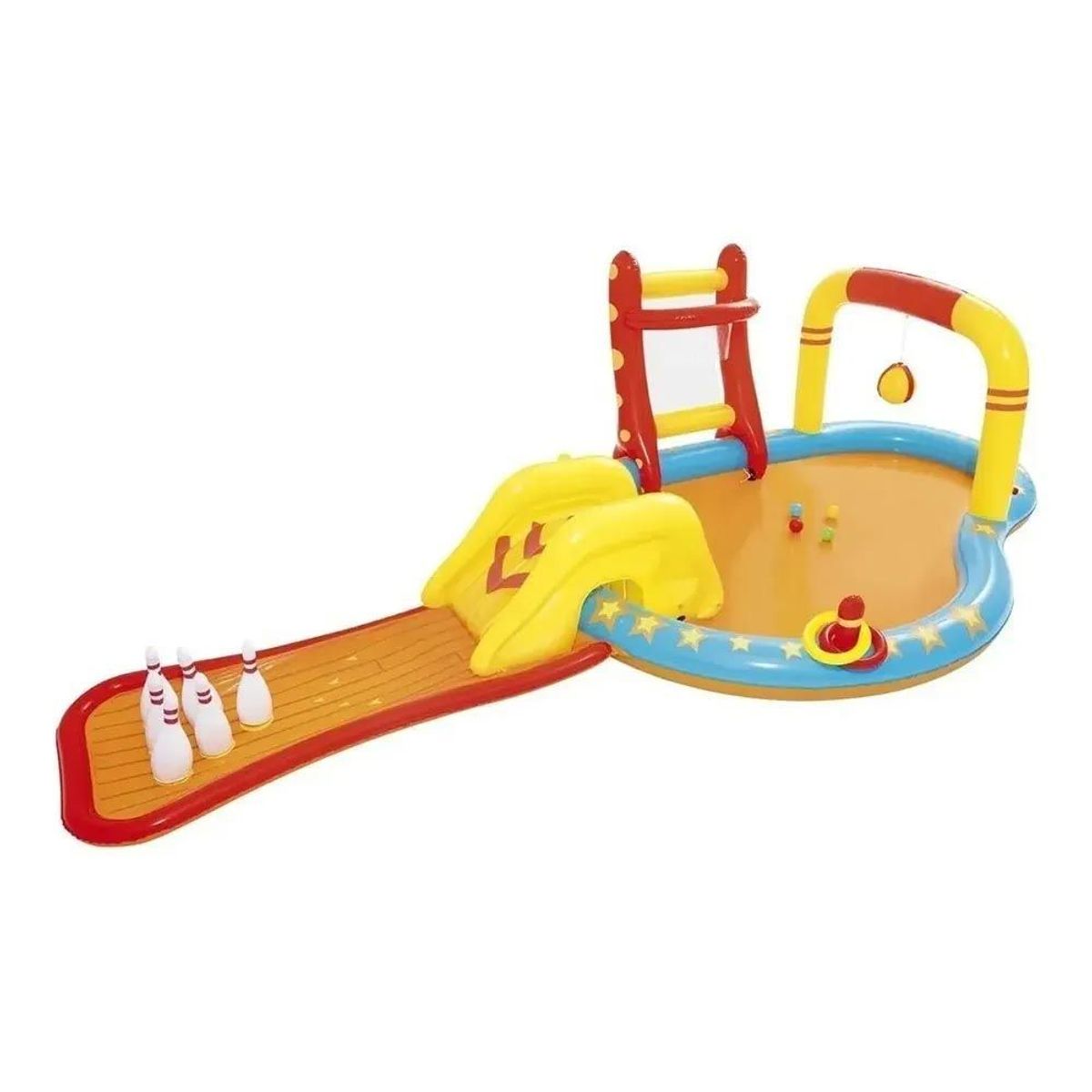 Piscina Interativa Inflável 314l Esportes 4,35m X 2,13m X 1,17m Bestway