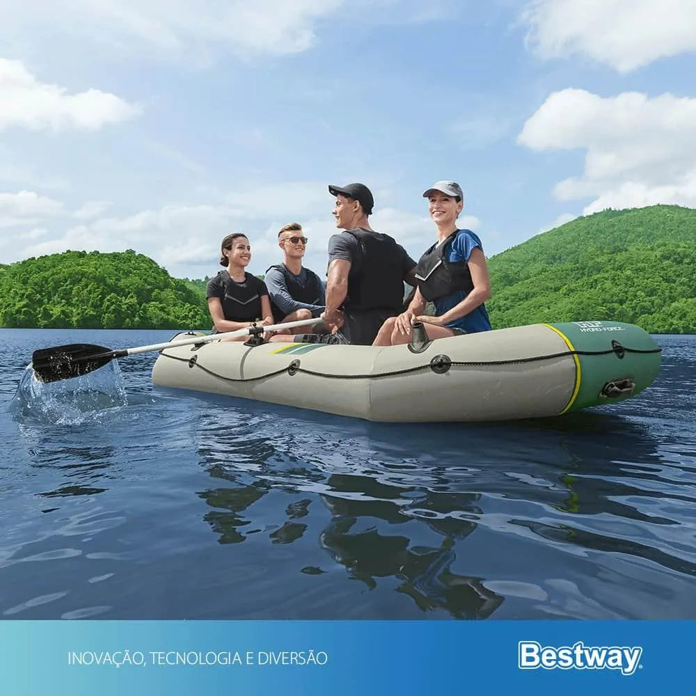 Bote Inflável Ranger 4x P/ 4 Pessoas+ 2 Remos+ Bomba Bestway