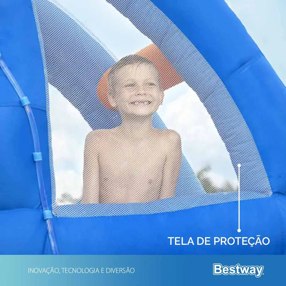Mega Parque Aquático Infantil Inflável Onda Fantástica 220v Gigante Bestway Azul 220v
