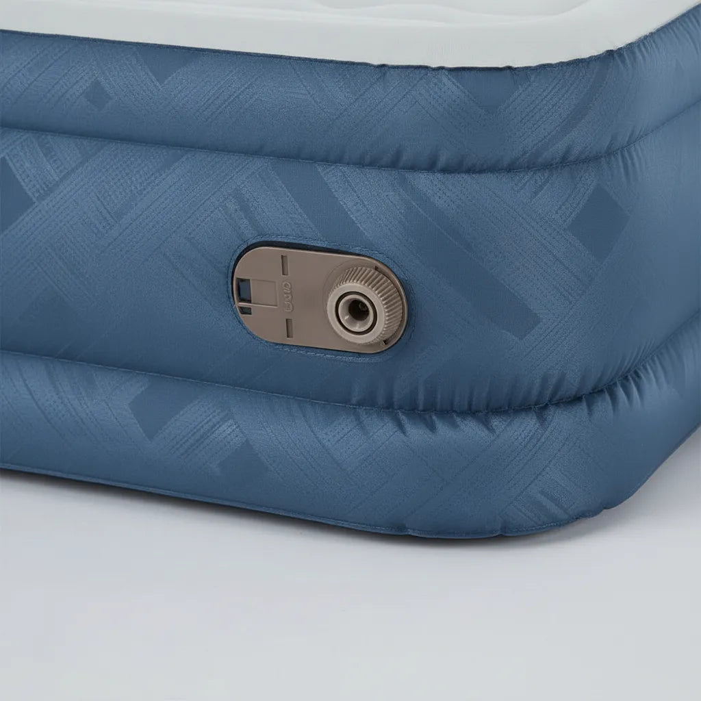 Colchão Inflável Casal Queen Colchão De Ar Grande Portátil Azul