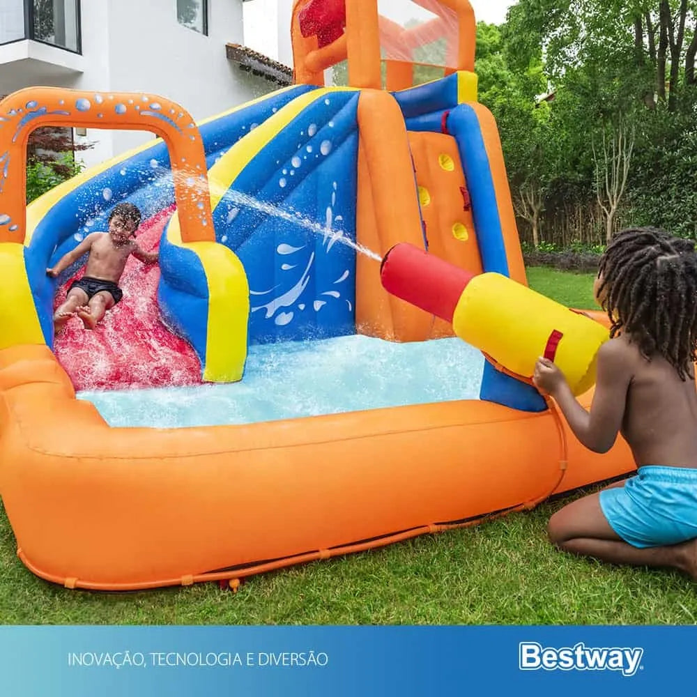 Mega Parque Aquático Inflável Turbo Splash Gigante Bestway