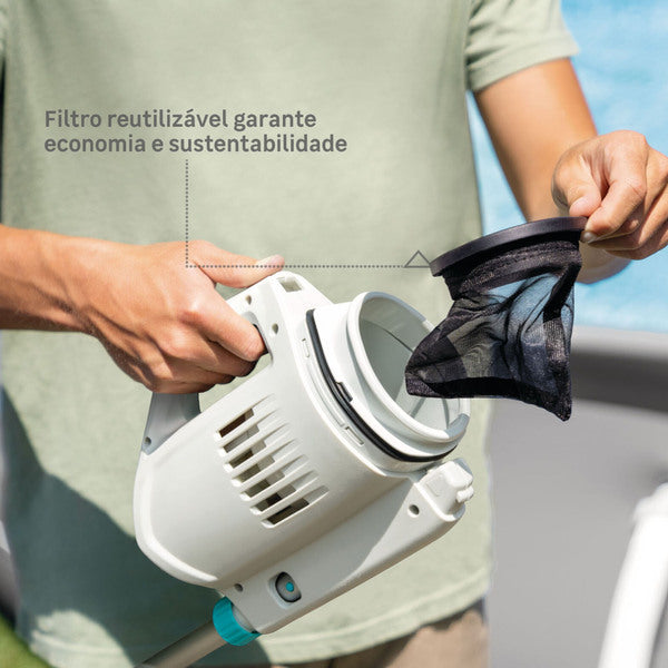 Aspirador para Piscina Portátil 10CV Bivolt ZR100