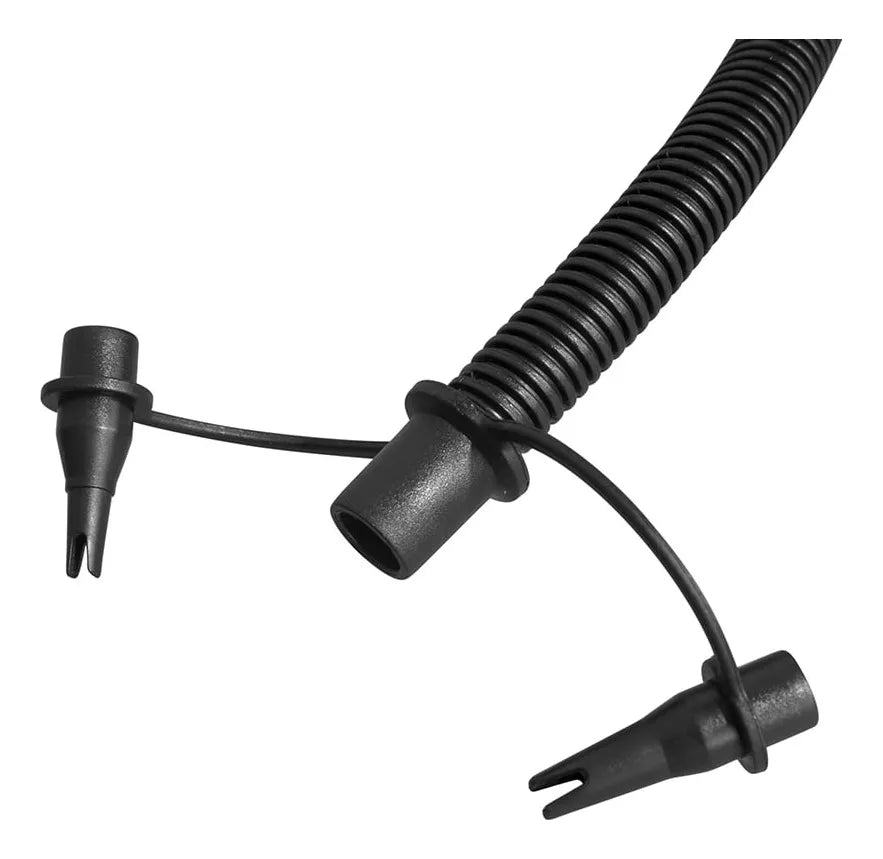 Bomba De Ar Manual 30cm Com 3 Bicos Adaptadores Bestway Cor Preto