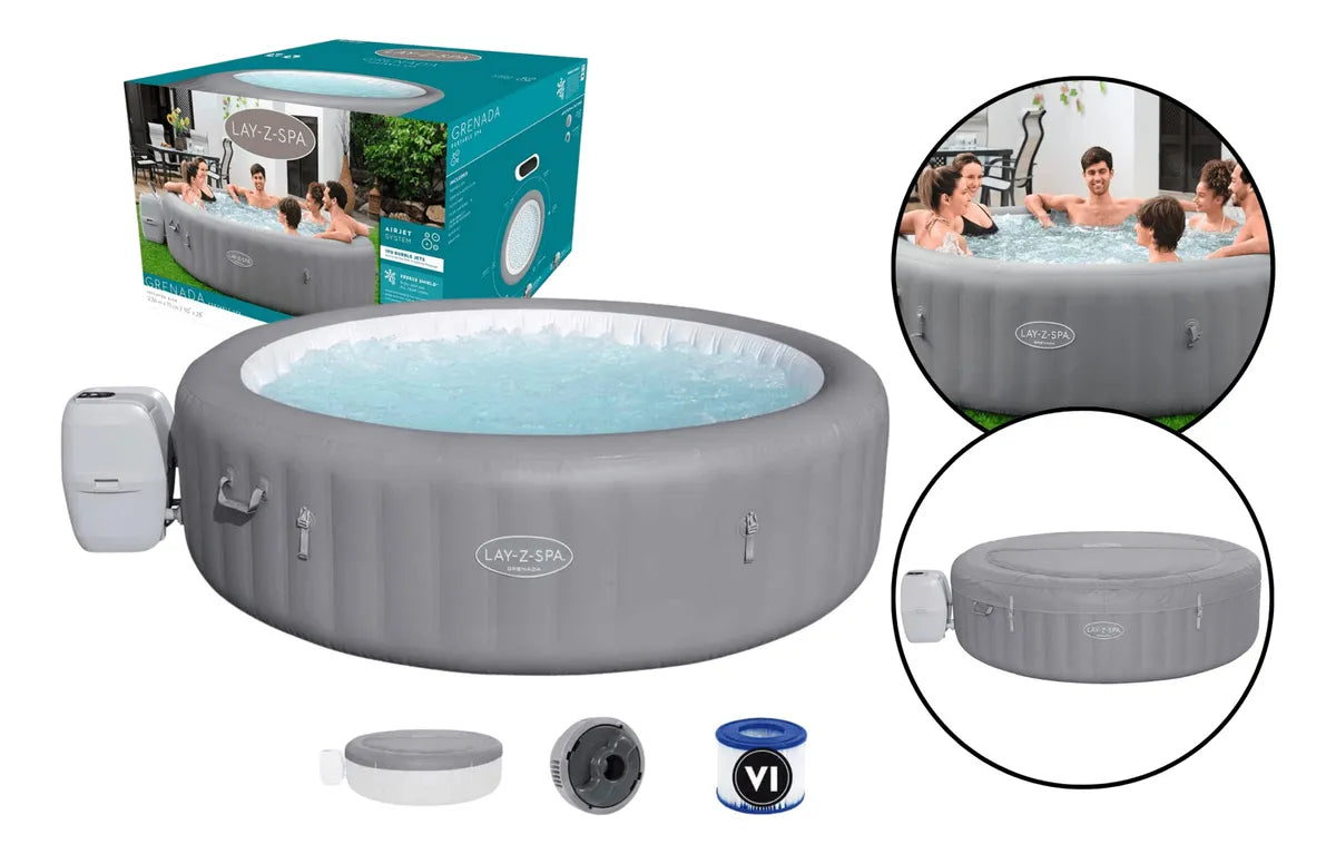 Piscina Modelo Spa Inflável Grenada Airjet Bestway 1.350l