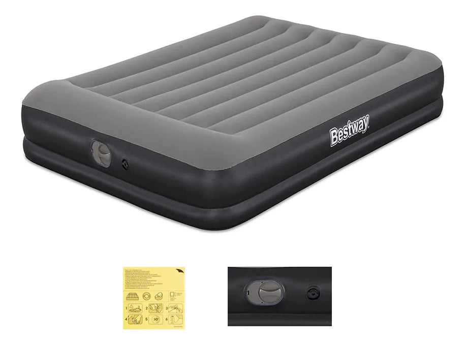 Colchão Inflável Bivolt Queen Casal Suporta 300kg Tritech Usb Elétrico Bestway