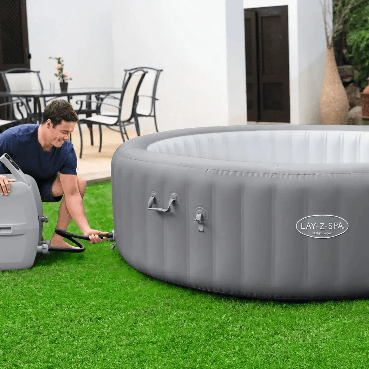 Piscina Modelo Spa Inflável Grenada Airjet Bestway 1.350l