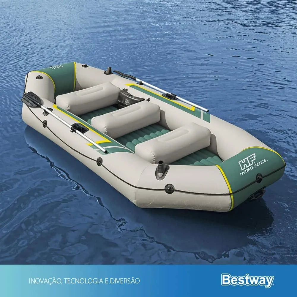 Bote Inflável Ranger 4x P/ 4 Pessoas+ 2 Remos+ Bomba Bestway