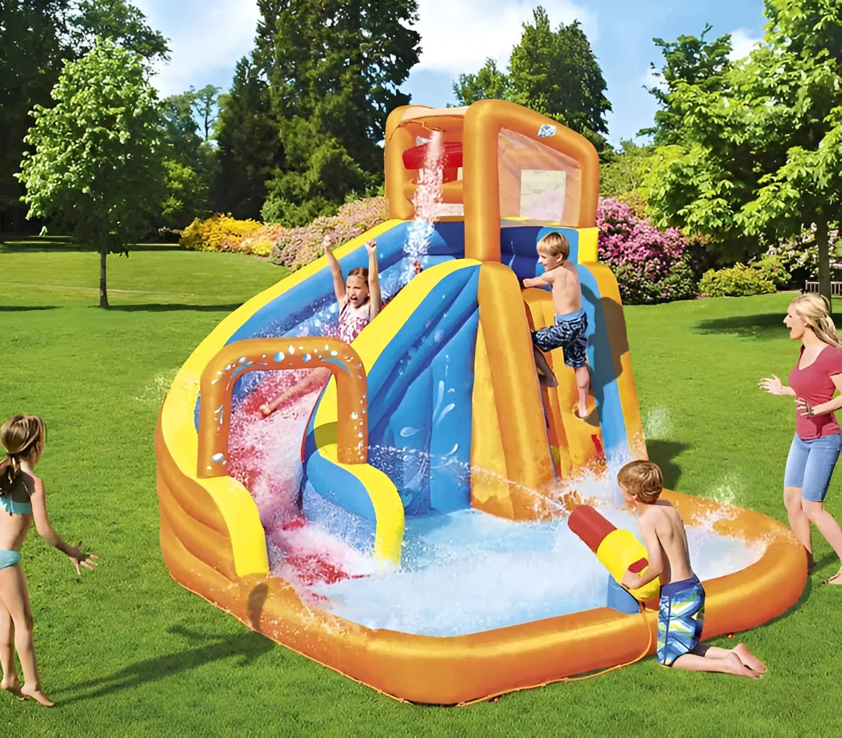 Mega Parque Aquático Inflável Turbo Splash Gigante Bestway