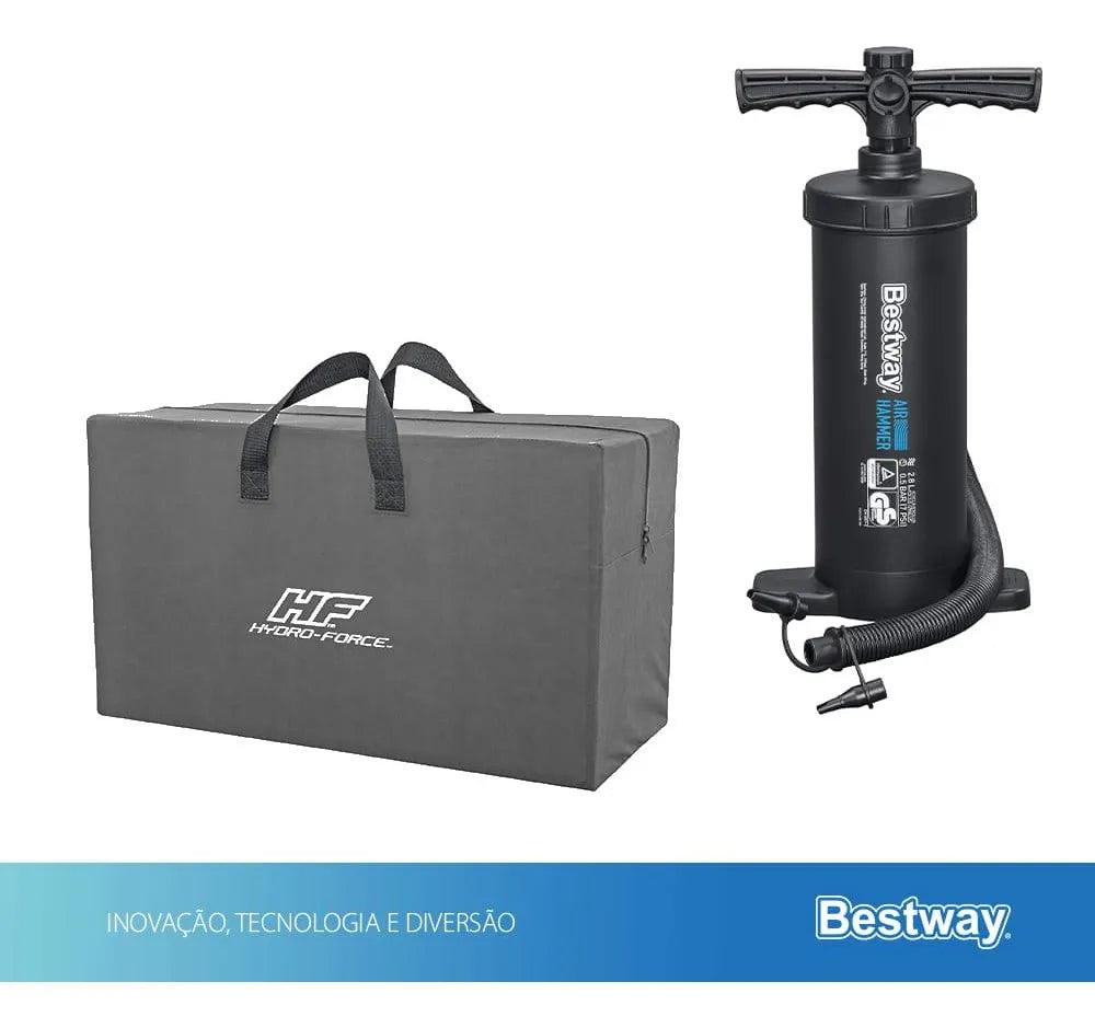 Bote Inflável Ranger 4x P/ 4 Pessoas+ 2 Remos+ Bomba Bestway